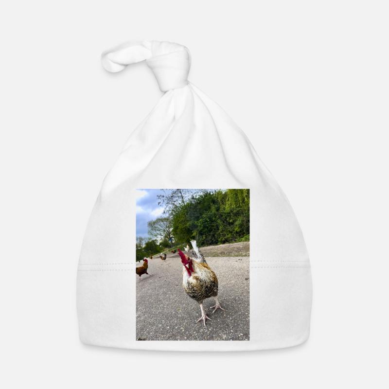 Bist du ein Huhn?? Baby Bio-Mütze