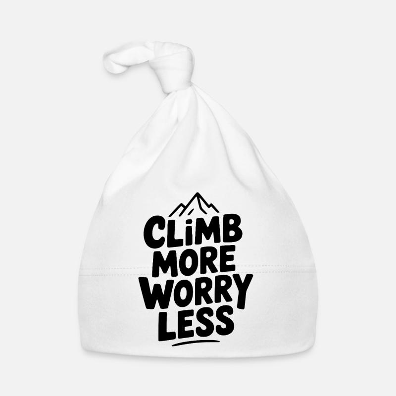 Climb More Worry Less Organic Baby Cap