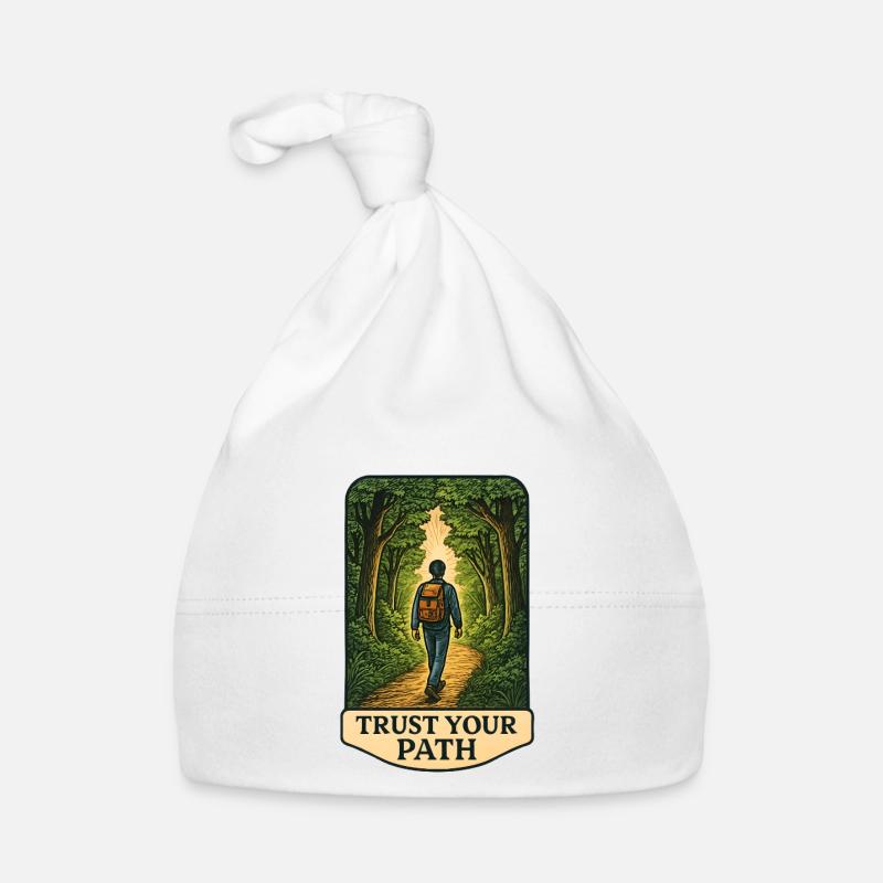Path trust in the forest Organic Baby Cap