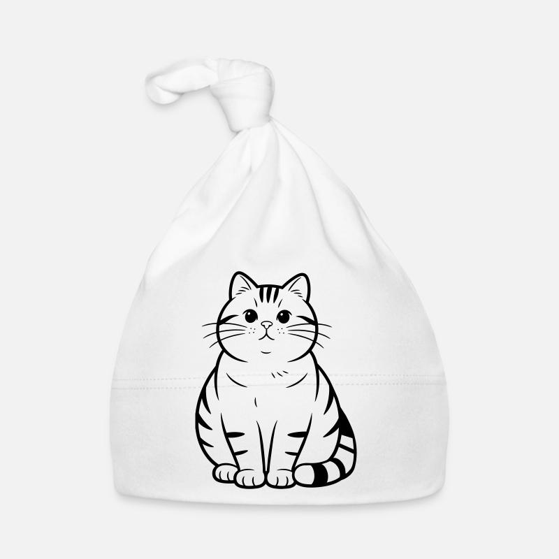 dicke süße Katze Baby Bio-Mütze
