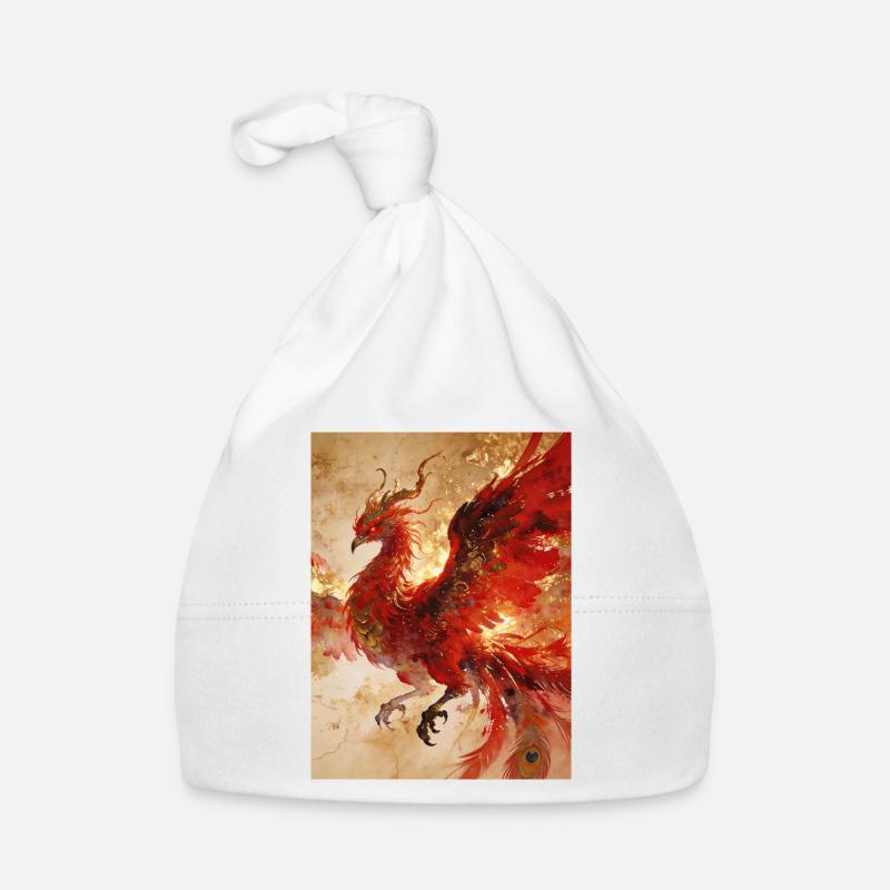 The Solar Sovereign: Phoenix (Fenghuang) - Harmon Organic Baby Cap