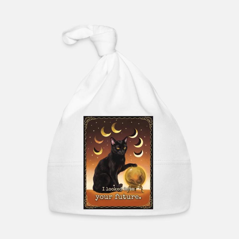 Future Nope Cat Organic Baby Cap