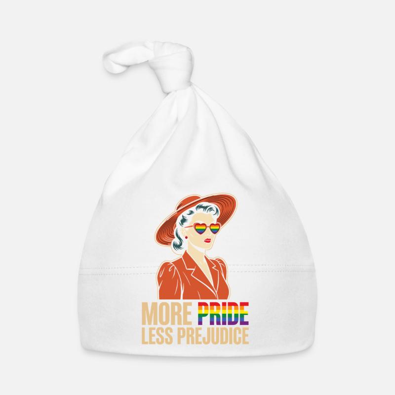 LGBTQ Pride Month - More Pride, Less Prejudice Organic Baby Cap