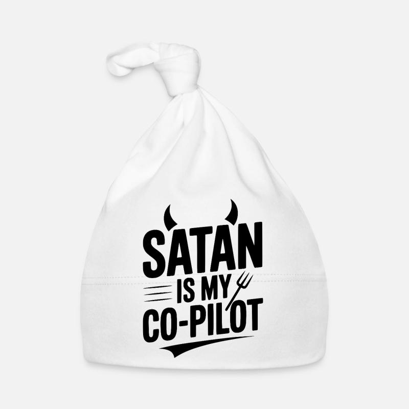 Satan est mon copilote Bonnet bio Bébé