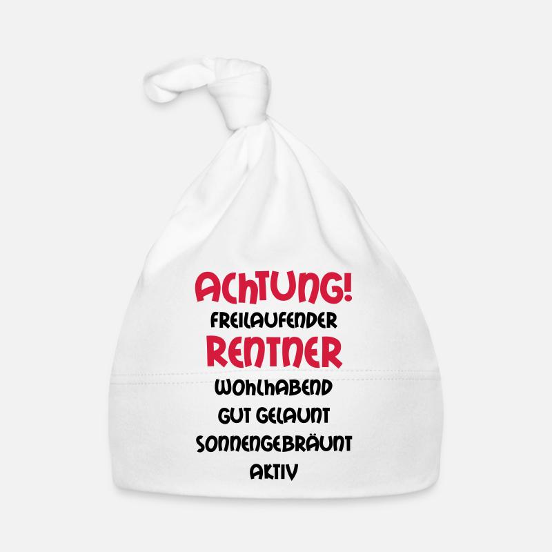 Attention, les retraités de roue libre, riche, Bonnet bio Bébé