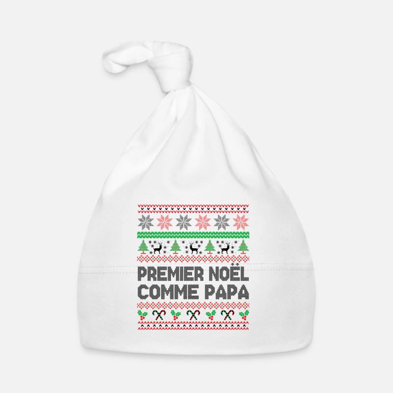 Premier Noël Comme Papa Bonnet bio Bébé