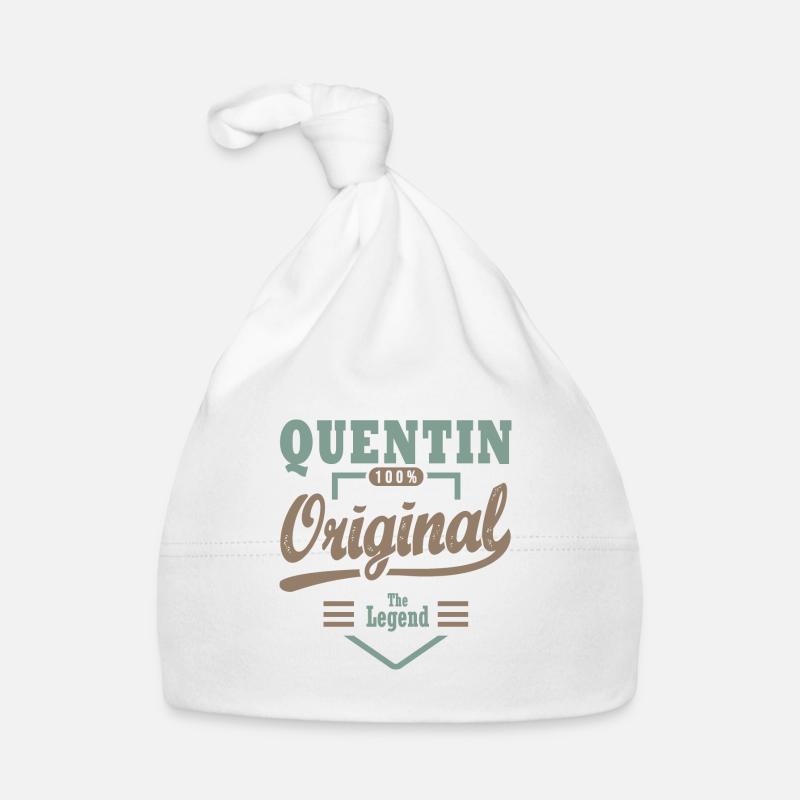 QUENTIN personalized gift first name Quentin Organic Baby Cap