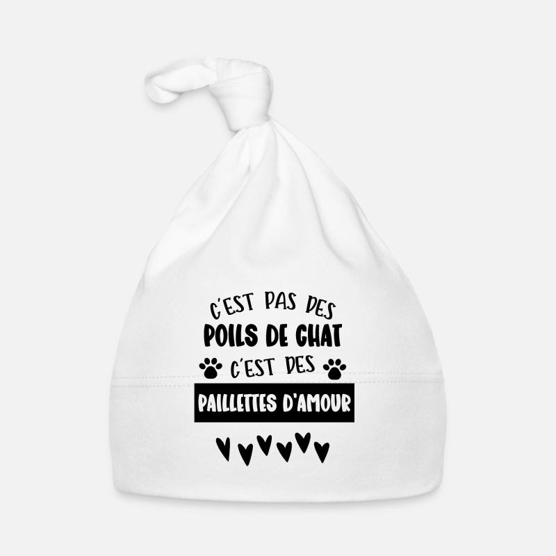 c'est pas des poils de chat Bonnet bio Bébé