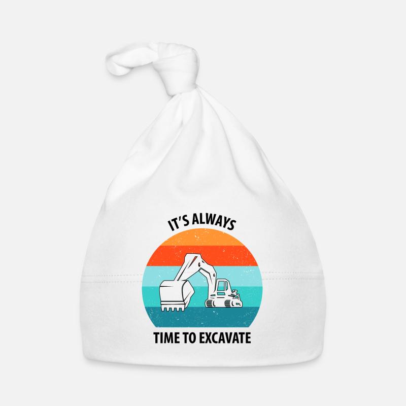 Bagger Baggerfahrer Baggerwagen Baby Bio-Mütze