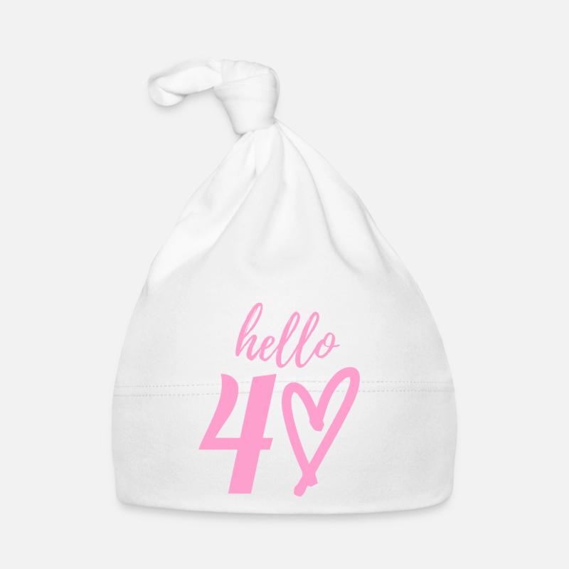 Hallo 40. 40. Geburtstag Baby Bio-Mütze
