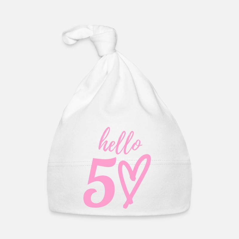Hallo 50. 50. Geburtstag Baby Bio-Mütze