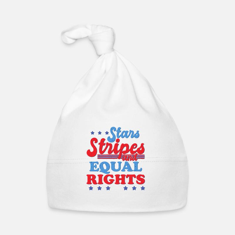 Rayures étoilées et égalité Bonnet bio Bébé