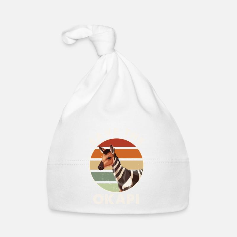 Okapi Sunset Spirit Animal Organic Baby Cap