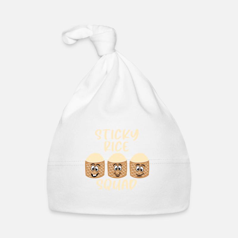 Funny Sticky Rice Thai Food Lover Organic Baby Cap