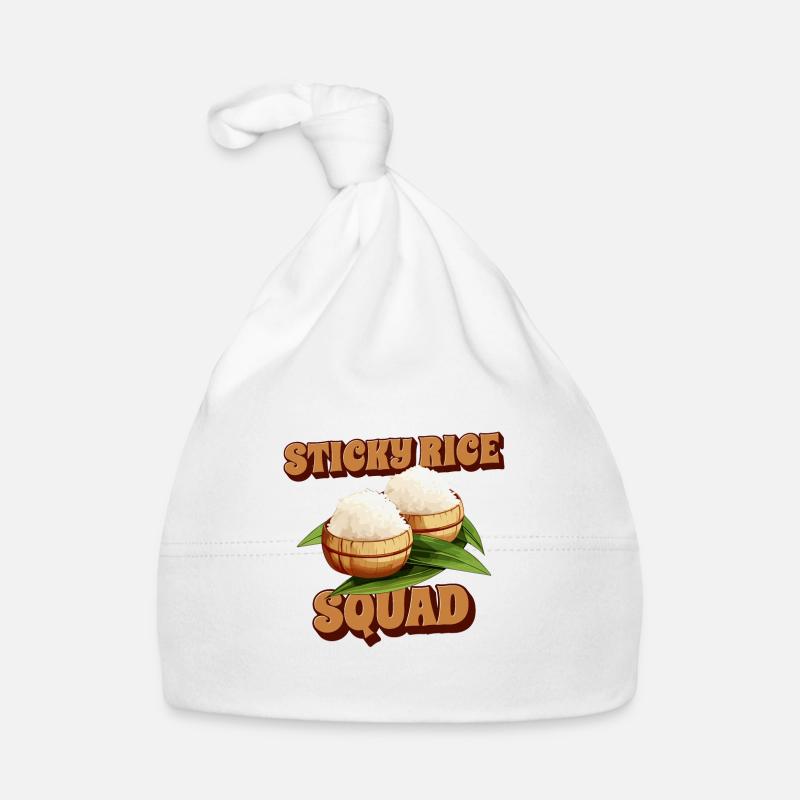Funny Sticky Rice Thai Food Lover Organic Baby Cap