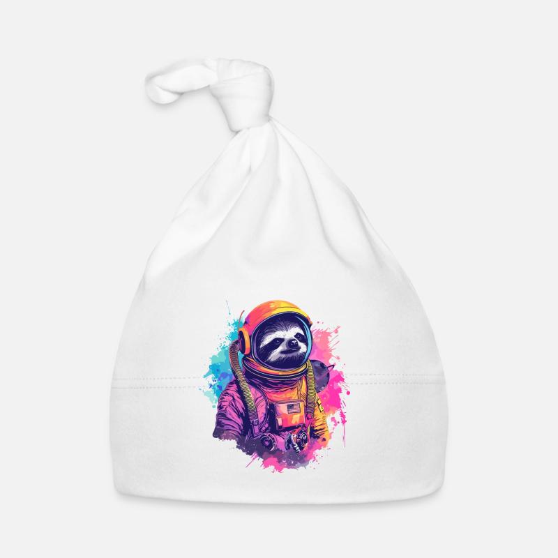 Sloth Astronaut - A Space Trip In Organic Baby Cap