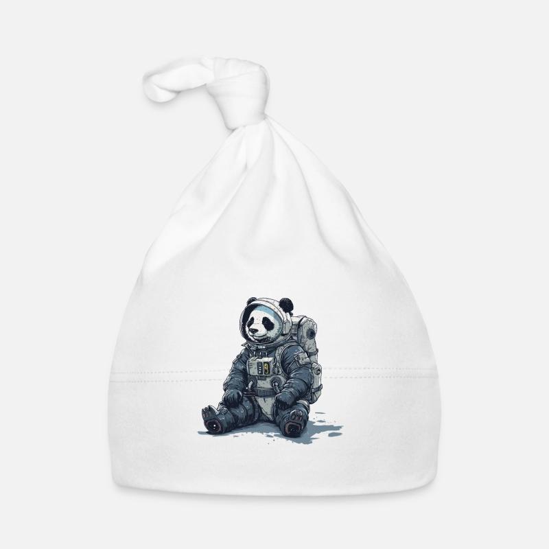 Panda Astronaut - Bamboo Rocket Adventures Baby Bio-Mütze