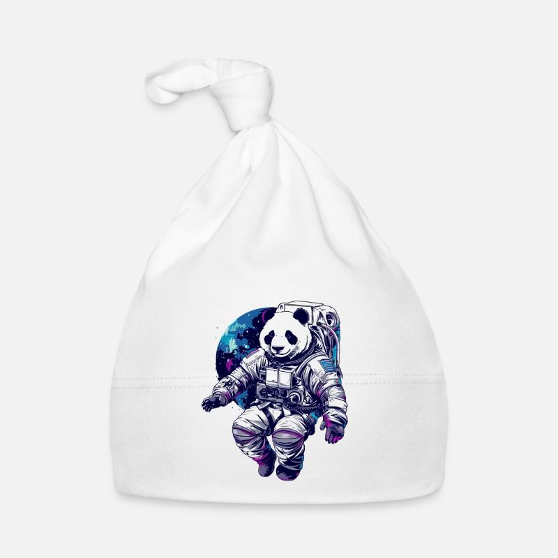 Panda Astronaut - Bamboo Rocket Adventures Baby Bio-Mütze
