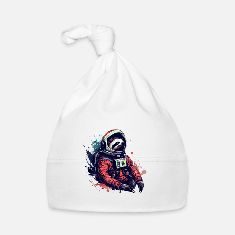 Sloth Astronaut - A Space Trip In Organic Baby Cap