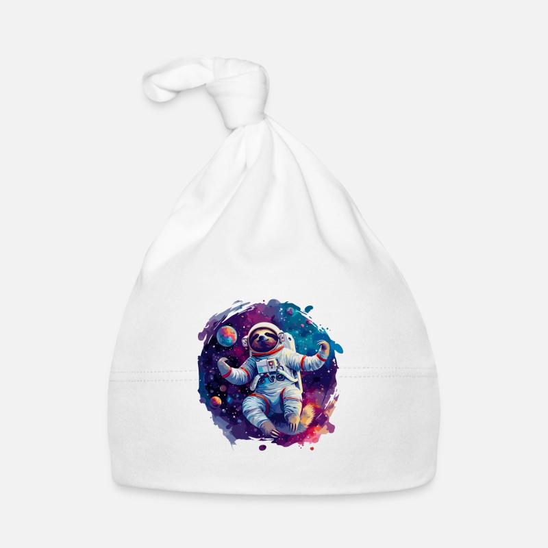 Sloth Astronaut - A Space Trip In Organic Baby Cap