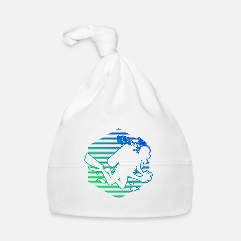 Diving Free Dive Diving Scuba Diver Men Organic Baby Cap