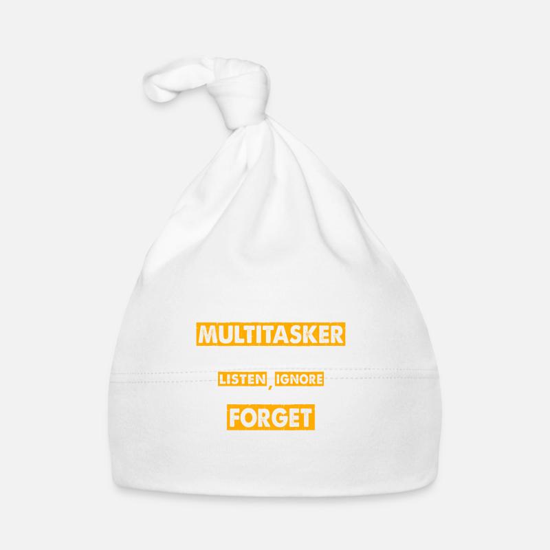 Multitâche - Écouter, ignorer et oublier Bonnet bio Bébé