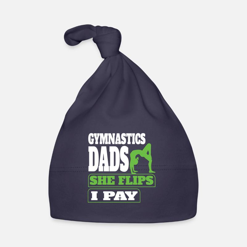 Gymnastics dad support with pride Organic Baby Cap