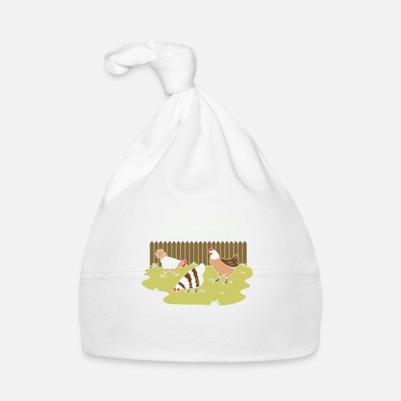 Chillin' With My Chickens Art Design pour Bonnet bio Bébé