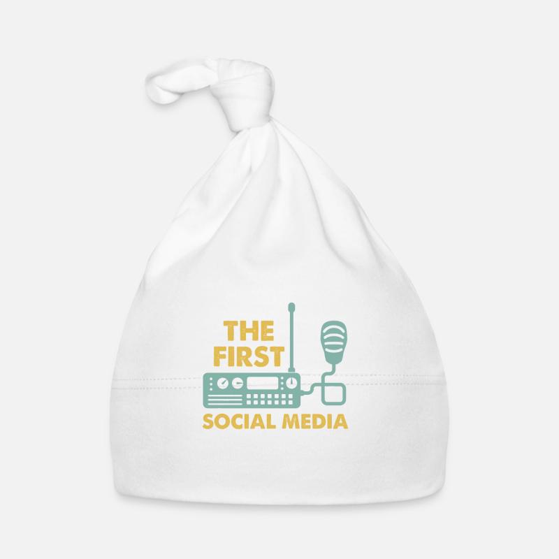 Das Erste Soziale Medium Funkgerät Mikrofon Retro Baby Bio-Mütze