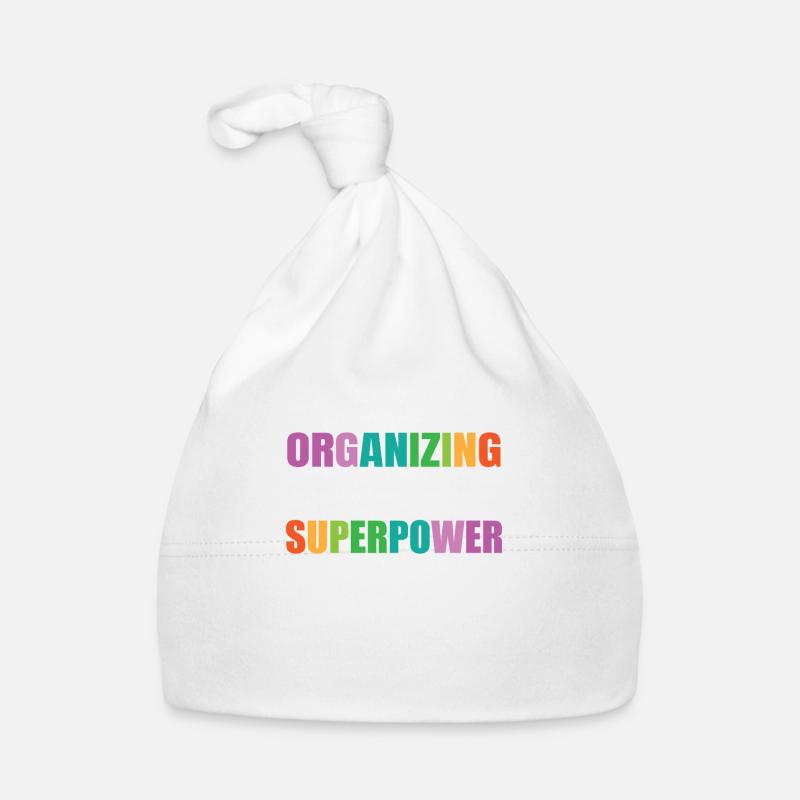 L’organisation est mon superpouvoir Bunte Bonnet bio Bébé