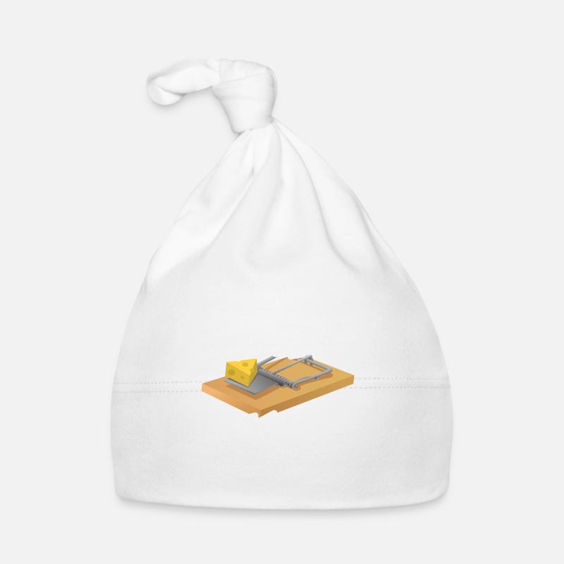 Oh Snap style de dessin animé drôle avec piège à souris Bonnet bio Bébé