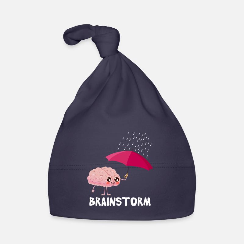 Brainstorm Cute Brain with Umbrella Organic Baby Cap