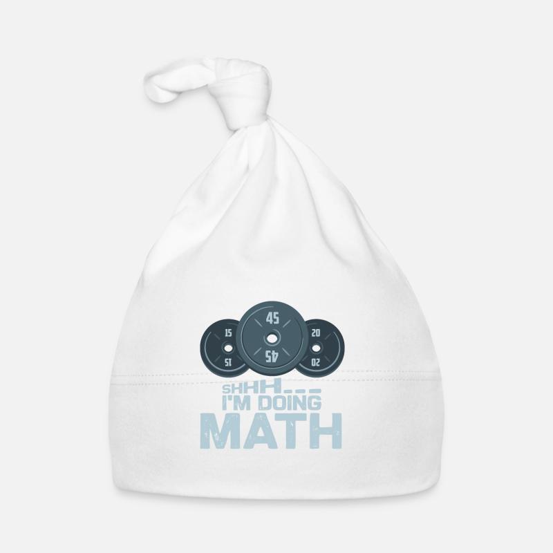 Chut... Je fais des maths, de l’haltérophilie Bonnet bio Bébé