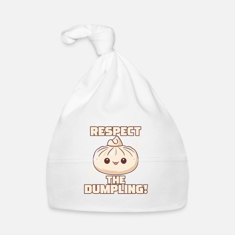 Respect The Dumpling Mignon Cartoon Dumpling Bonnet bio Bébé