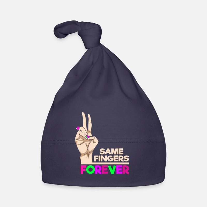 Same Fingers Forever Statement for Friendship Organic Baby Cap