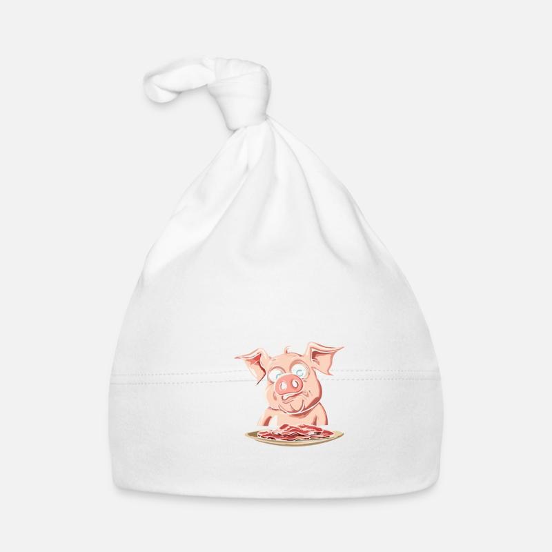 C'est ton frère ? Cochon avec humour de bacon Bonnet bio Bébé