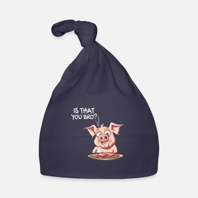 C'est ton frère ? Cochon avec humour de bacon Bonnet bio Bébé