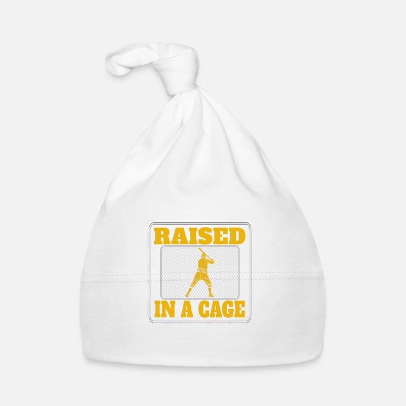 Élevé dans une cage Passion pour l’entraînement de baseball Bonnet bio Bébé