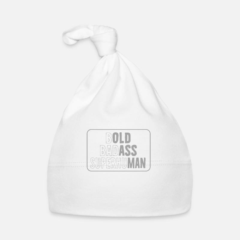 Déclaration de courageux et dur à cuire Bonnet bio Bébé