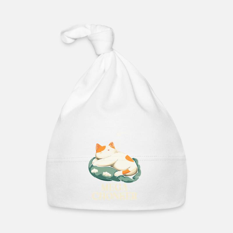 Mega Chonker Katze Gedankenblase Fisch Baby Bio-Mütze