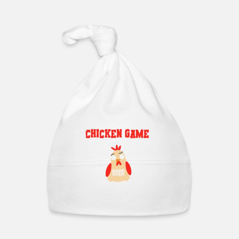 Jeu de poulet Ne regardez pas le jeu de poulet terminé Bonnet bio Bébé