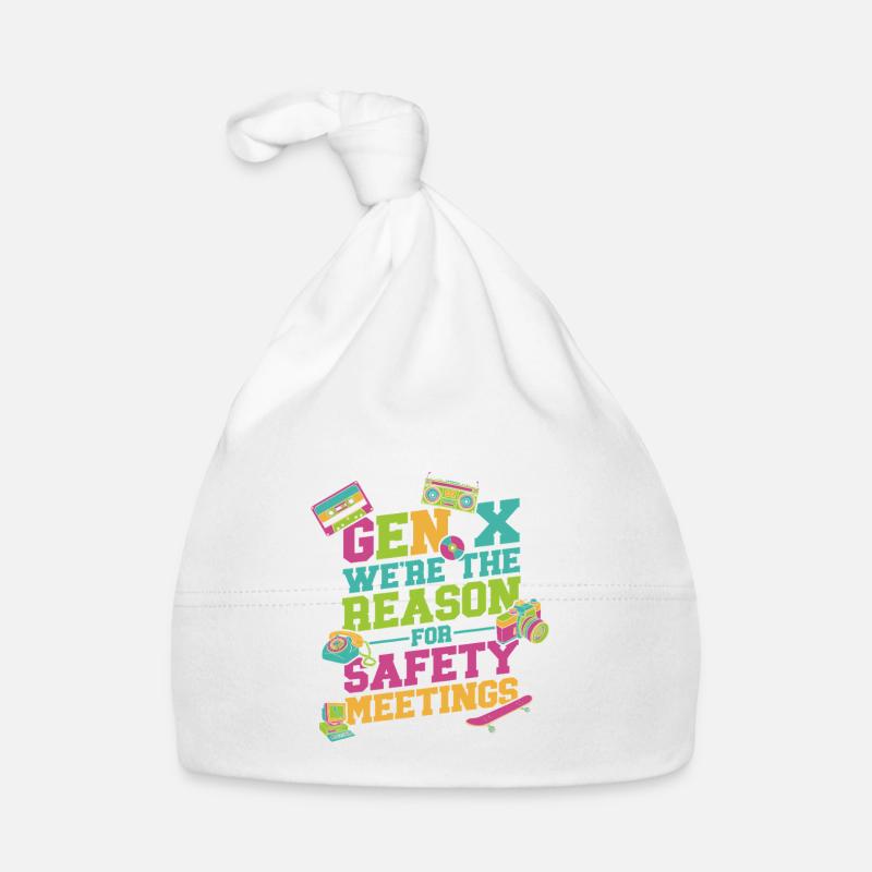 Gen X We are the reason for security meetings Organic Baby Cap