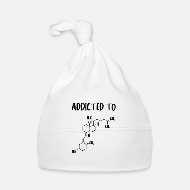 Accro au cadeau Sun Vitamin D3 - Bonnet bio Bébé - blanc