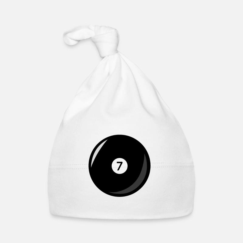 Boule de billard 7 billard noir sept Bonnet bio Bébé