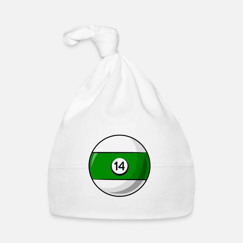 Boule de billard 14 vert Billard quatorze Bonnet bio Bébé