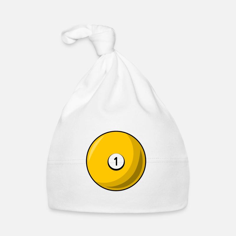 Boule de billard 1 jaune Billard un Bonnet bio Bébé