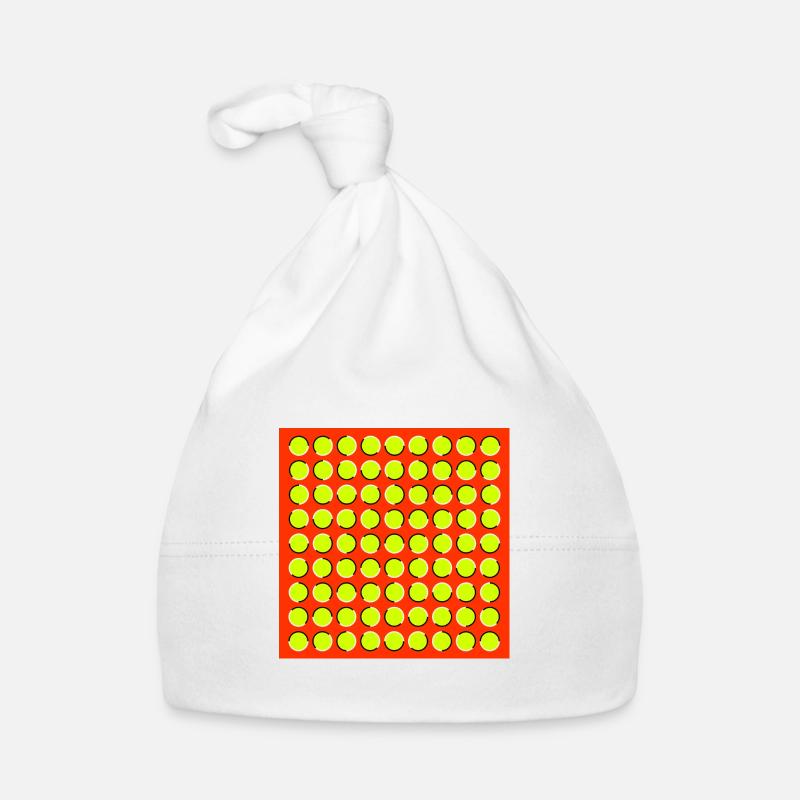 optical illusion - moving circles Organic Baby Cap