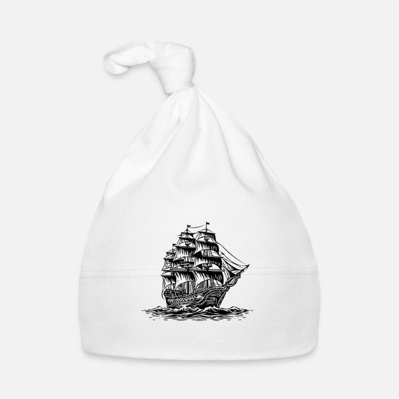 Piratenschiff Baby Bio-Mütze