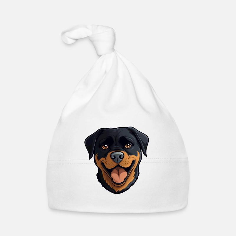 Rottweiler Dog Organic Baby Cap