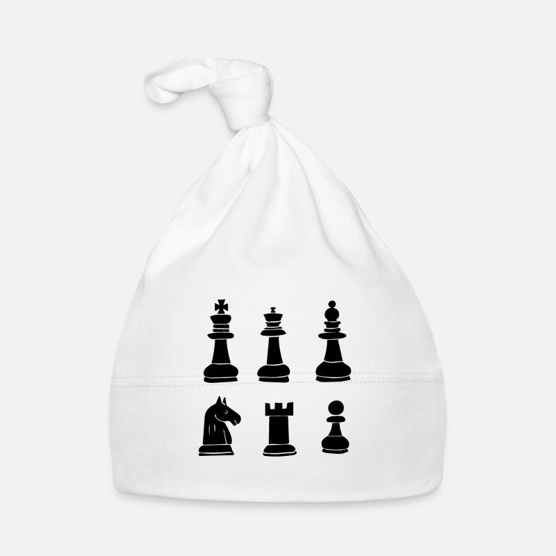 Schach Figuren Baby Bio-Mütze